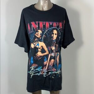 Anitta Merch Black Graphic T-Shirt with Bold Print NWOT